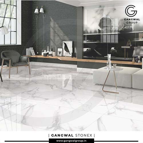 Statuario Marble in Living Room